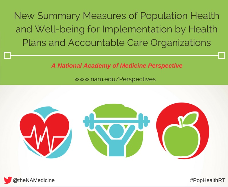 New Summary Measures of Population Health and Well-being for Implementation by Health Plans and Accountable Care Organizations