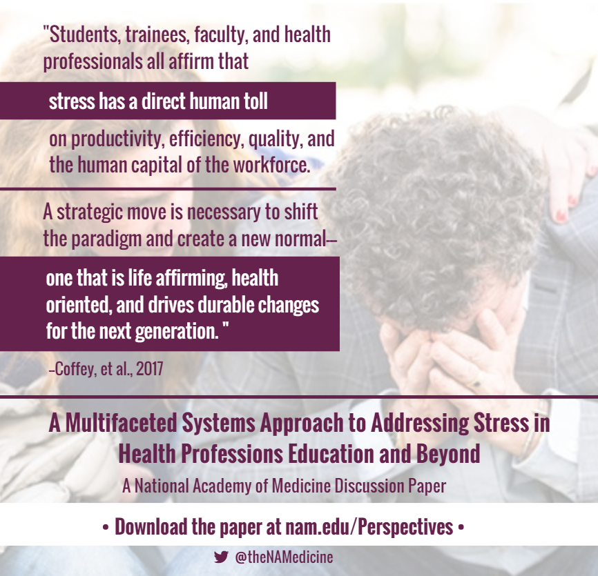 A Multifaceted Systems Approach to Addressing Stress Within Health Professions Education and Beyond